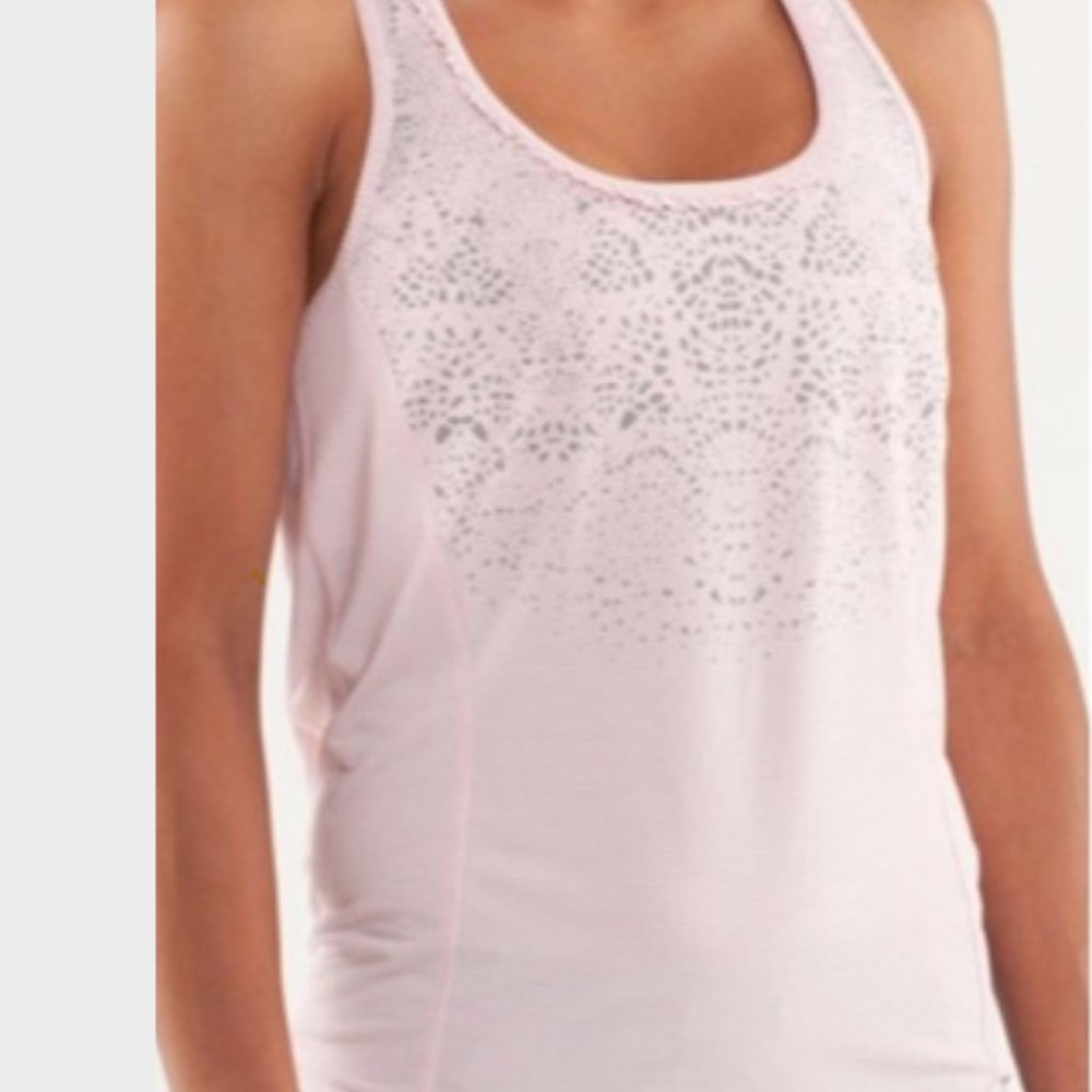 NWOT Lululemon Reflective Pink Tank - Size 8